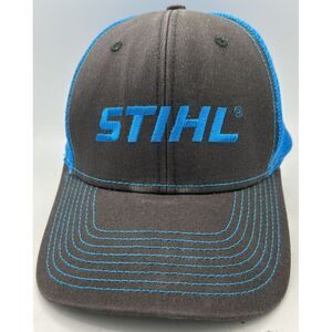 Stihl Neon Blue Mesh Snap Back Cap See Pictures